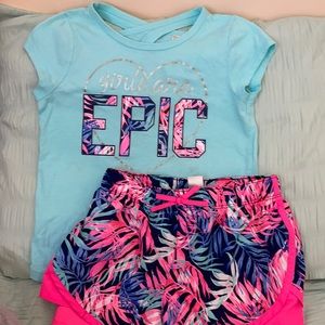 Oshkosh girls matching set size 10